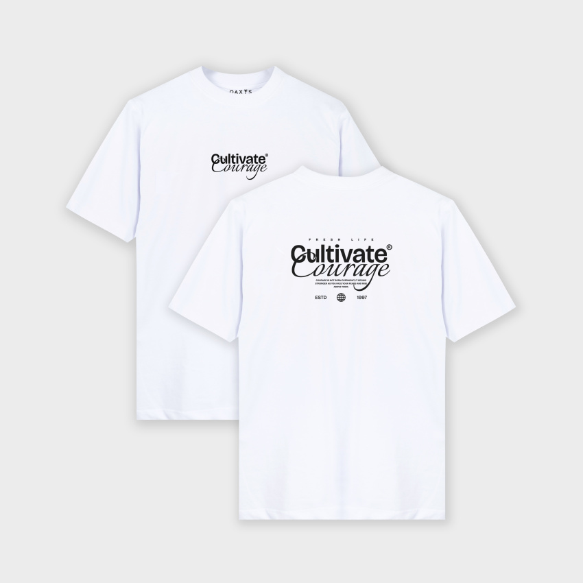 Camiseta premium estampada atrás CULTIVATE