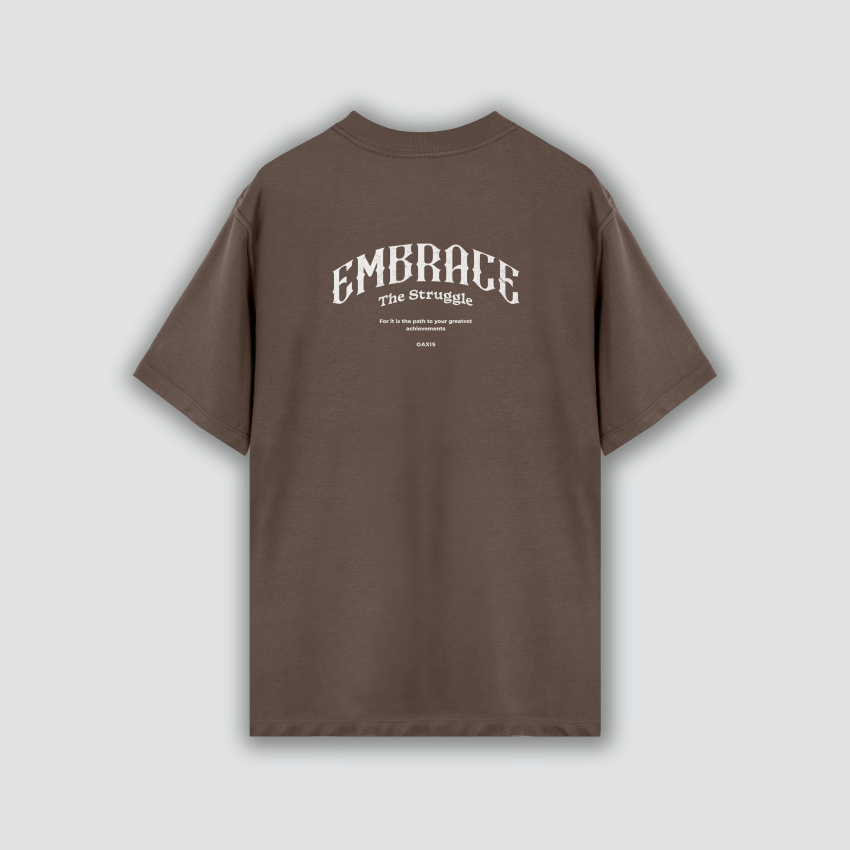 Camiseta premium estampada atrás EMBRACE