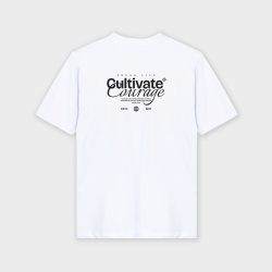 Camiseta premium estampada atrás CULTIVATE