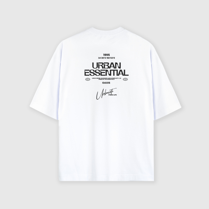 Camiseta oversize con estampado atrás URBAN ESSENTIAL