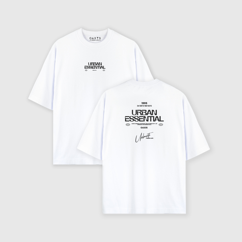 Camiseta oversize con estampado atrás URBAN ESSENTIAL