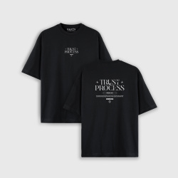 Camiseta oversize con estampado atrás TRUST THE PROCESS