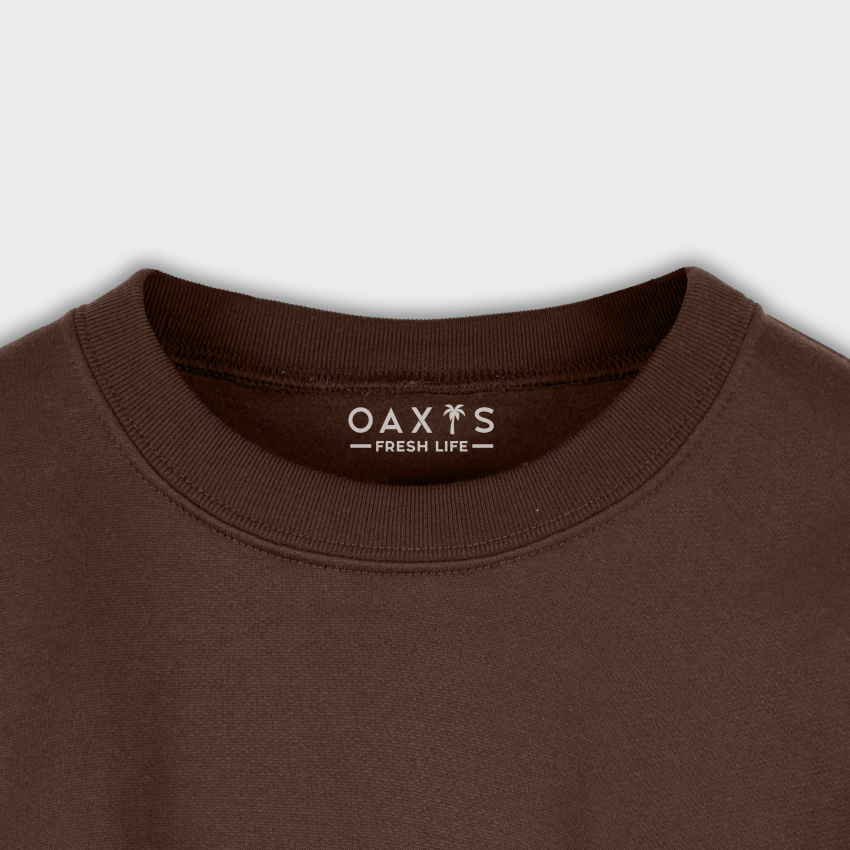 Buzo para hombre café estampado atrás WOLFPACK