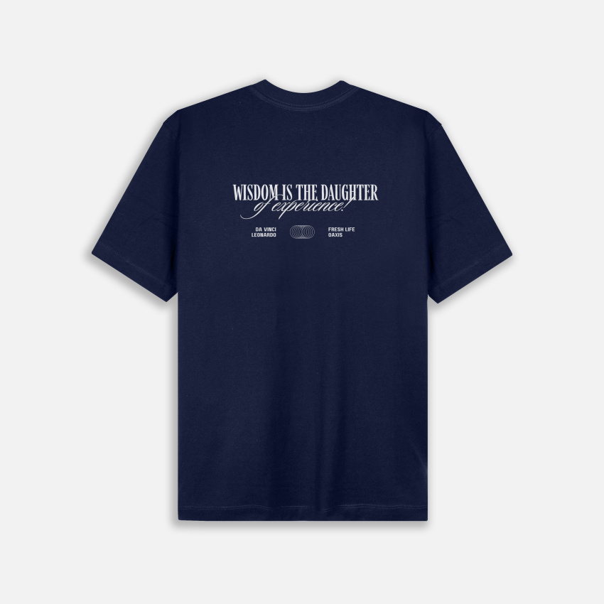 Camiseta regular fit con estampado atrás WISDOM