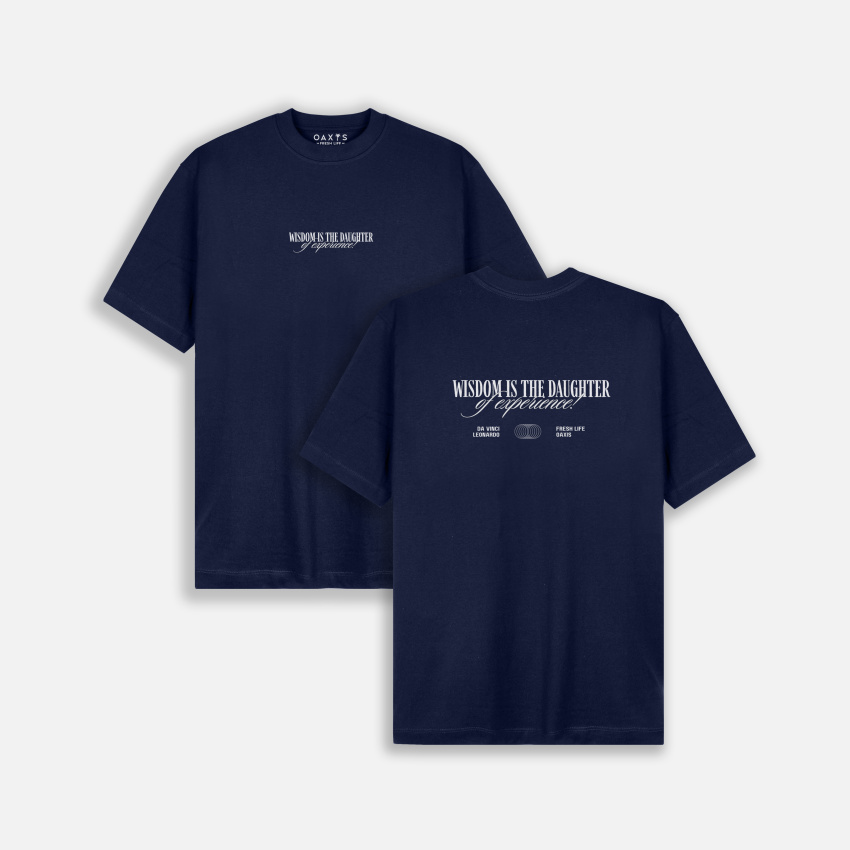 Camiseta regular fit con estampado atrás WISDOM