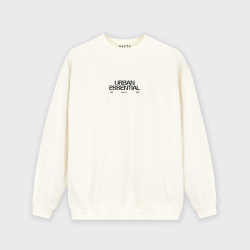 Buzo para hombre negro estampado atrás URBAN