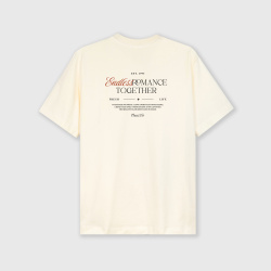 Camiseta regular fit con estampado atrás ROMANCE