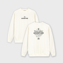 Buzo para hombre negro estampado atrás ADVENTURE