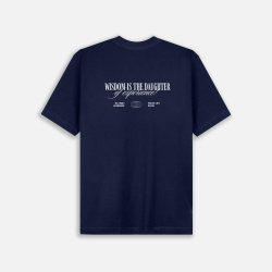 Camiseta regular fit con estampado atrás WISDOM