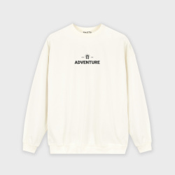 Buzo para hombre negro estampado atrás ADVENTURE