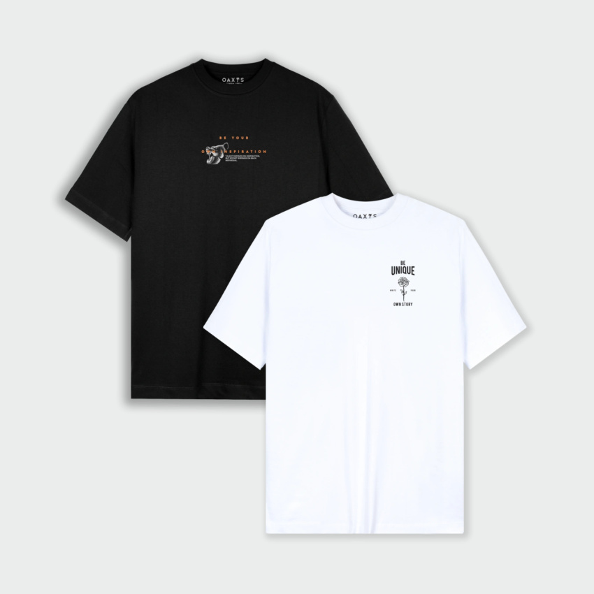 Combo de 2 Camisetas Regular Fit Estampadas