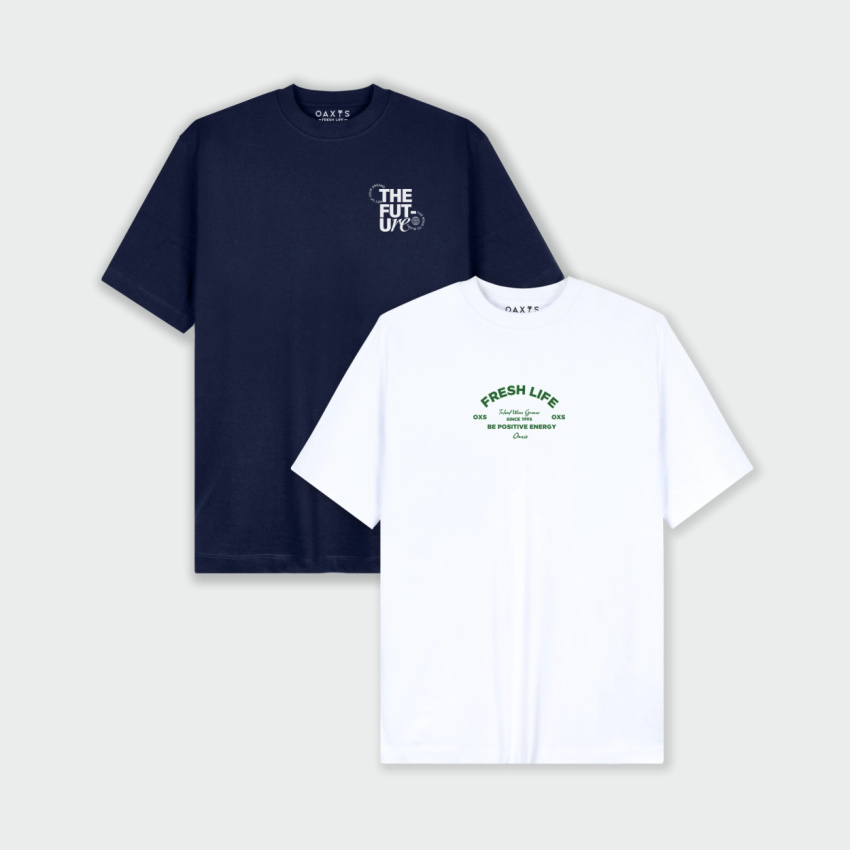 Combo de 2 Camisetas Regular Fit Estampadas