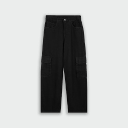 Jean baggy para hombre negro