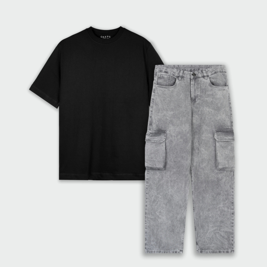 Combo de regular fit y jean básico