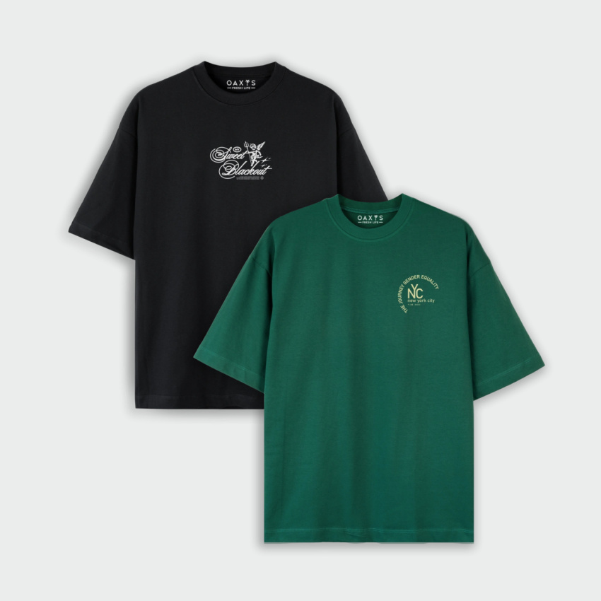 Combo de 2 Oversize Estampadas