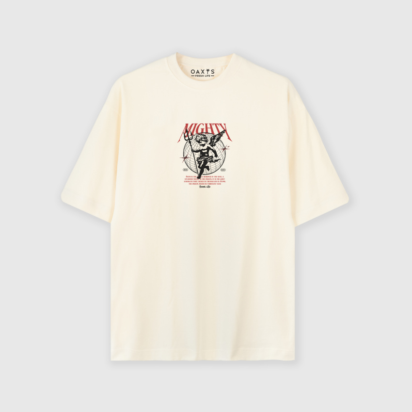  Camiseta oversize para hombre MIGHT 