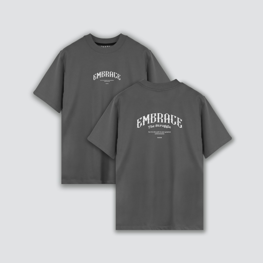 Camiseta premium estampada atrás EMBRACE