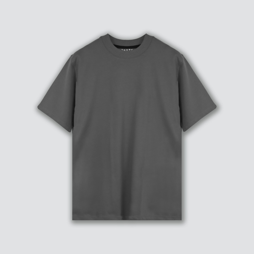 Camiseta premium oversize gris oscuro BÁSICA