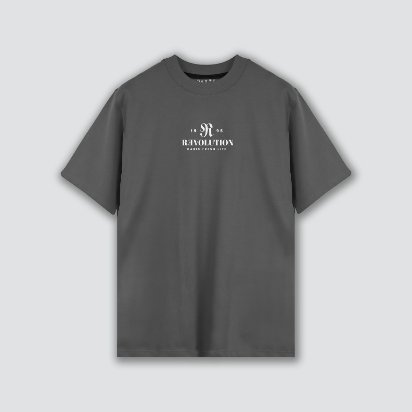 Camiseta oversize premium gris REVOLUTION