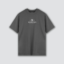 Camiseta oversize premium gris REVOLUTION