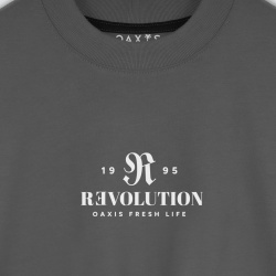 Camiseta oversize premium gris REVOLUTION