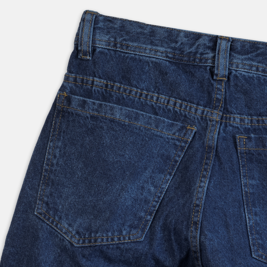 Jean baggy para hombre azul oscuro