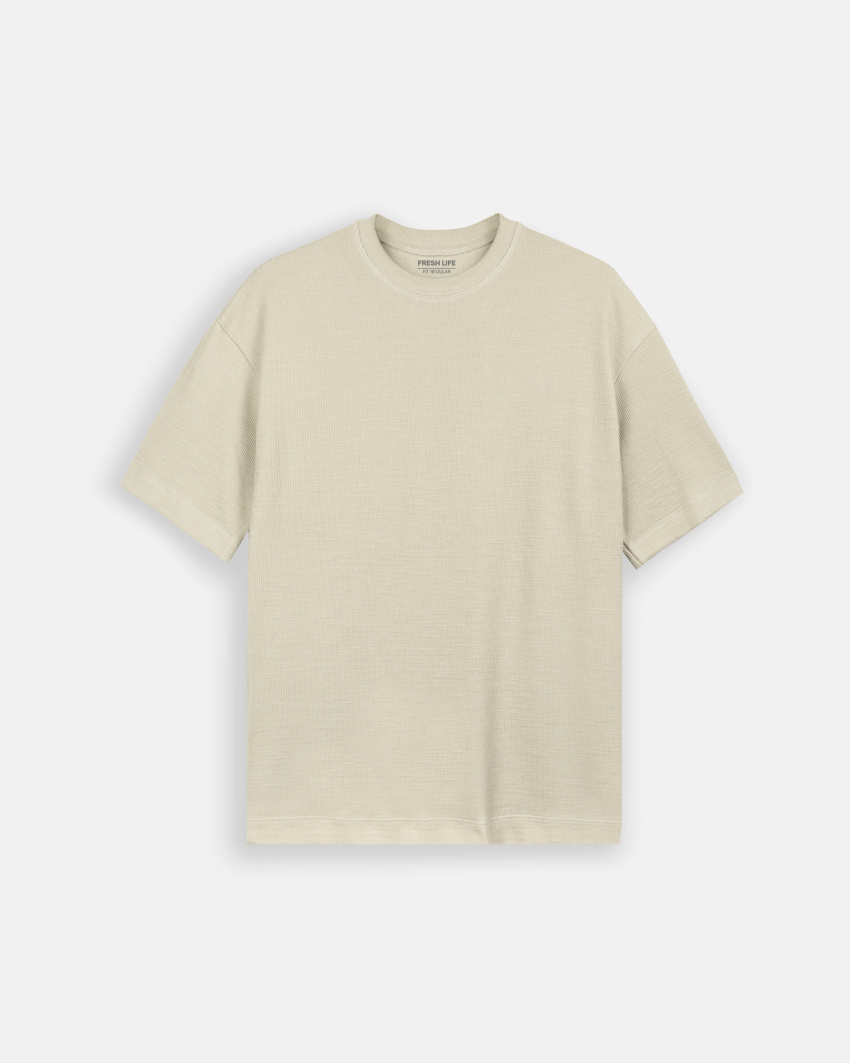 Camiseta regular fit texturizada BÁSICA