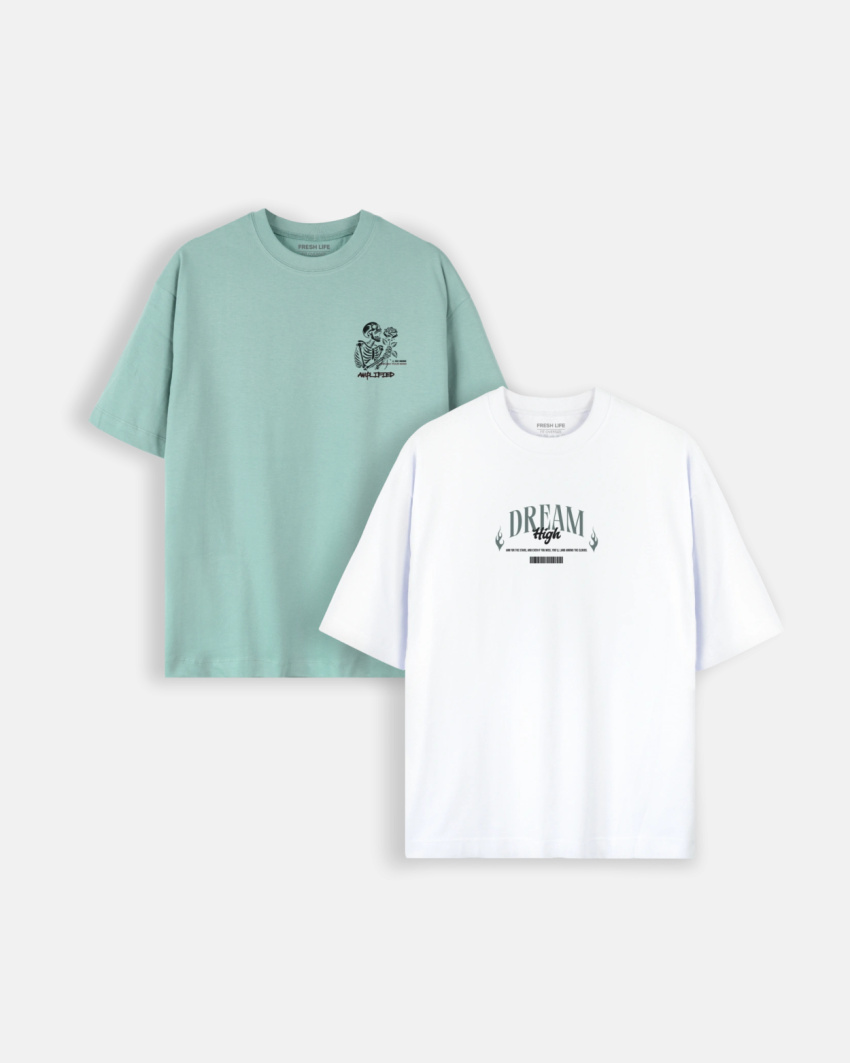 Combo de 2 Oversize Estampadas